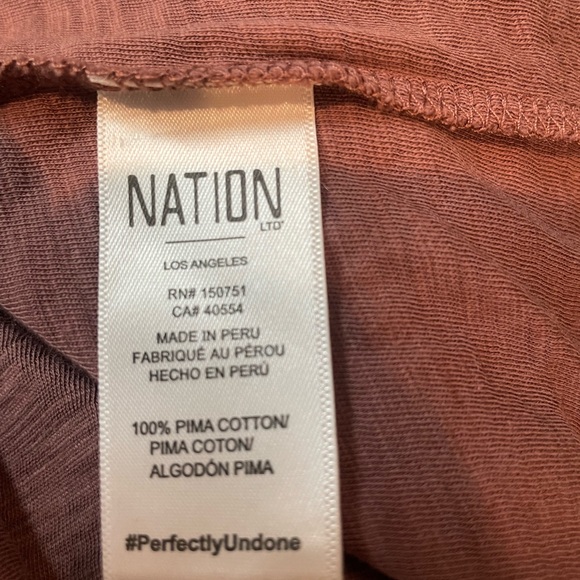 Dusty mauve Nation tee - Picture 6 of 7